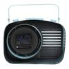 Hometime Metal Mantel Clock - Retro Radio