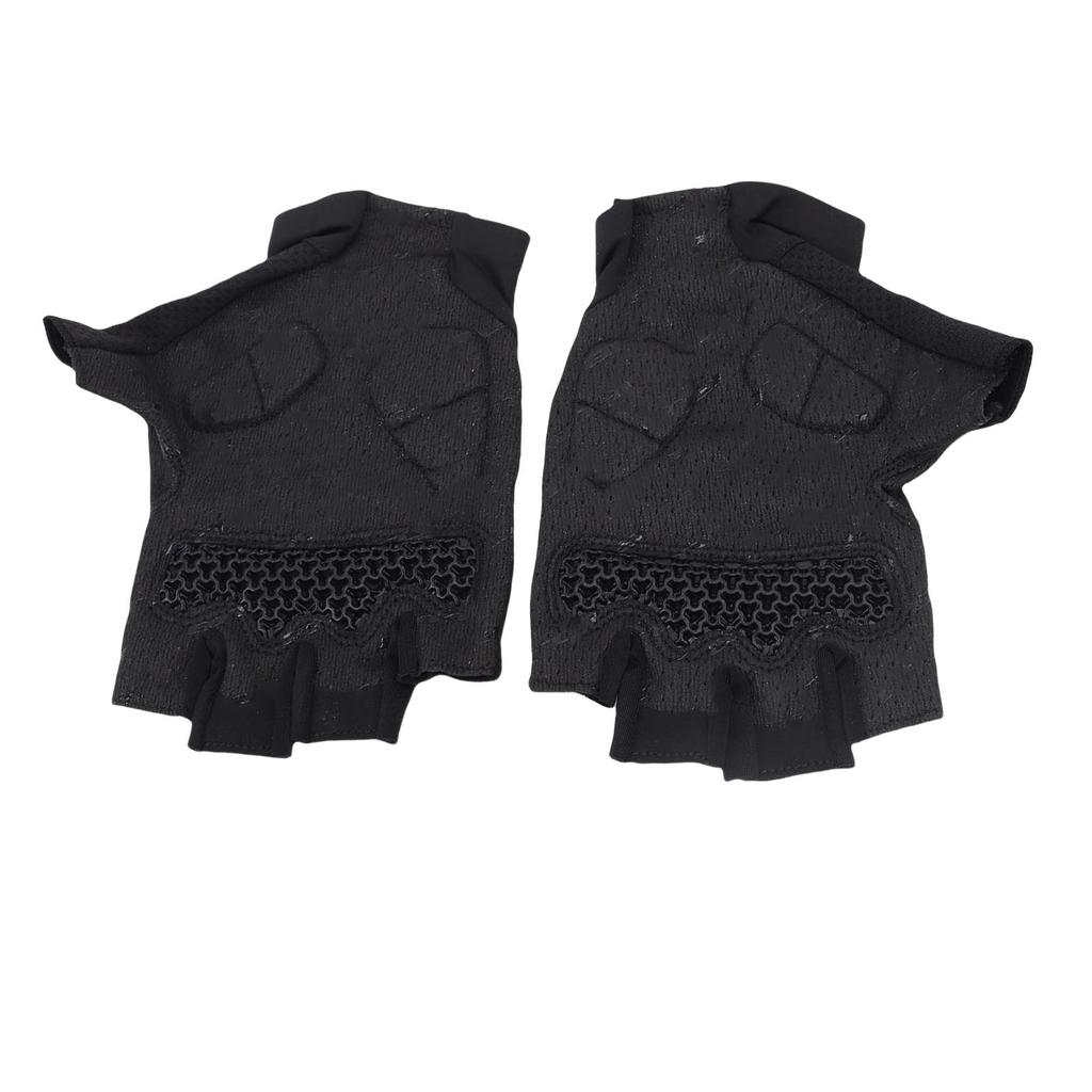 1 Pair Half Finger Cycling Gloves Shock Absorbing Sports Bike Gloves for Men Women Anti Slip Breathable Road Biking