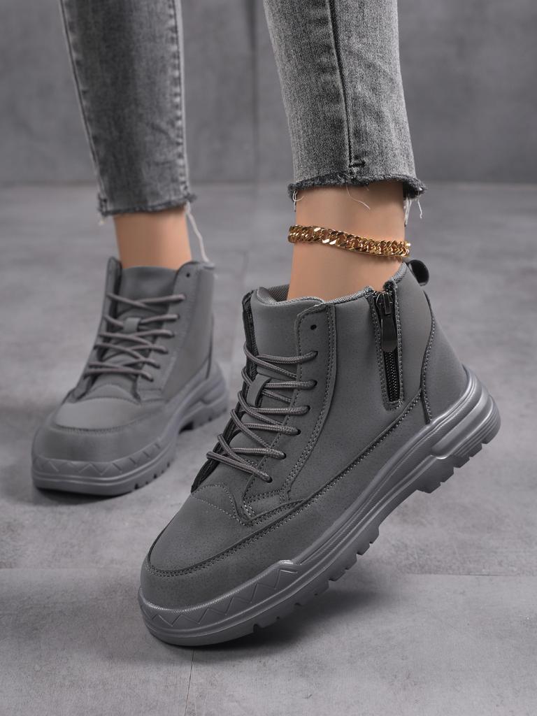 Women Sneakers Spring New Leather Non-slip Round Toe Women Shoes Casual Women Shoes