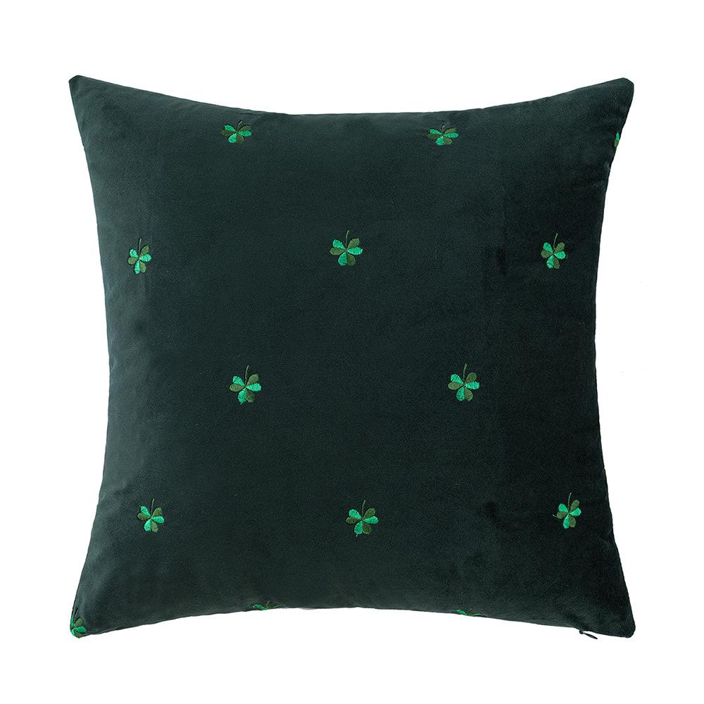 

Large Four-Leaf Clover Velvet Pillow Simple Ins Style Pillow Case Sofa Cushion Pillow Office Waist Pillow Case Quality 45*45cm