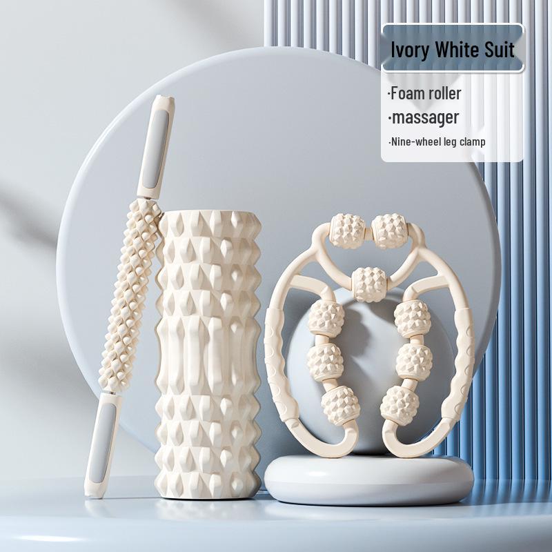 Professional Foam Roller for Muscle Relaxation and Leg Slimming - Wolf Tooth Massage Roller for Yoga and Fitness