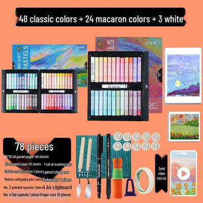 Super Soft Washable Macaron Oil Pastel Set for 3D Painting