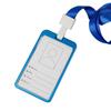 Firmenfabrik Arbeits-ID-Kartenhalter Metall-Aluminiumlegierung Vertikaler Namens-ID-Karten-Ausweishalter Mit Halsband-Lanyard