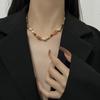 Retro Beaded Necklace for Women In Autumn and Winter Small Crowd Layered Necklace Design Irregular Necklace Accessories