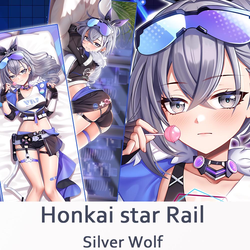 

Honkai star Rail Silver Wolf Dakimakura 2WAY обнимающая наволочка для тела аниме подушка отаку наволочка рождественские подарки