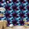 Ink Blue, Navy Blue and Plum Wallpaper for Living Room and Bedroom 50x1000
