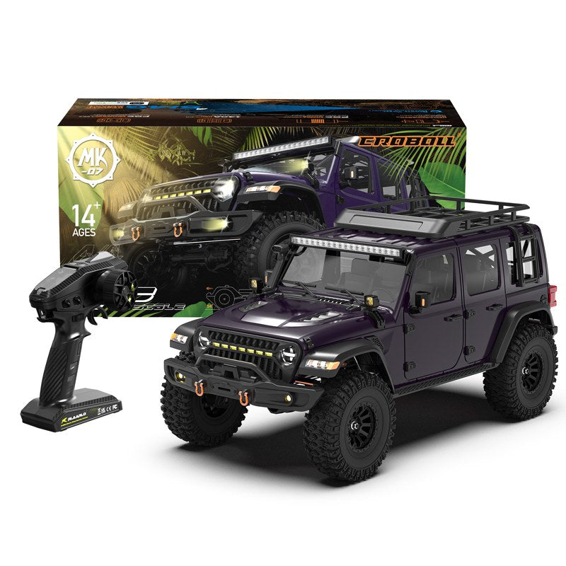

RLAARLO Croboll MK07 V2 1/7 RC Electric Remote Control Model Car Rock Crawler 4WD Brushless RTR Adult Children s Toys фиолетовый