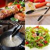 Non Stick Appliances BBQ Tools Barbecue Tongs Stainless Steel Head Salad Food Clip Silicone Handle
