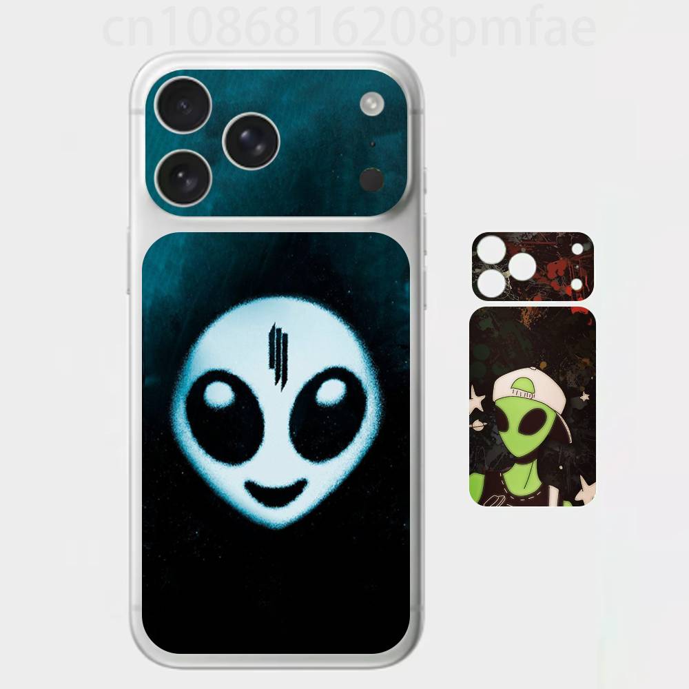 

Смешной Космический НЛО Инопланетная Штука 3D Наклейка на Весь Корпус для iPhone 17/Pro/Pro Max Цветная Задняя Защитная Наклейка iPhone17promax