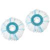 2 Pcs Rotate Mop Replacement Head 360 Degree Spin Mop Highly Absorbent Microfiber Refills Head Easy