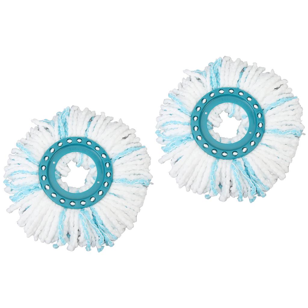 2 Pcs Rotate Mop Replacement Head 360 Degree Spin Mop Highly Absorbent Microfiber Refills Head Easy