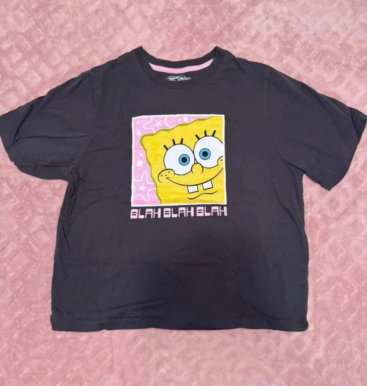 Spongebob Squarepants  Blah Blah Blah  T-Shirt Kids Size Small Unisex Tee 150