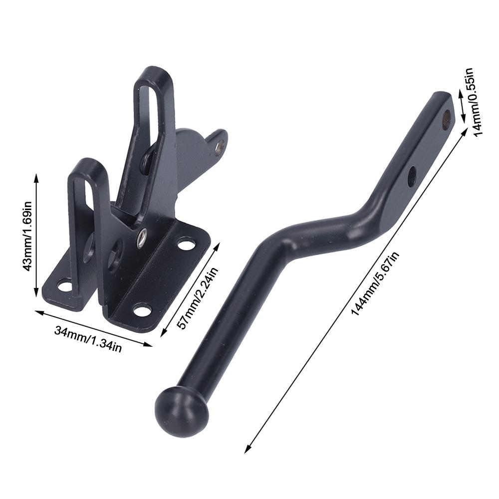 Durable Self-Locking Gate Latch Easy Install Fence Bolt Lock Heavy Gate Latch Kit  Yard