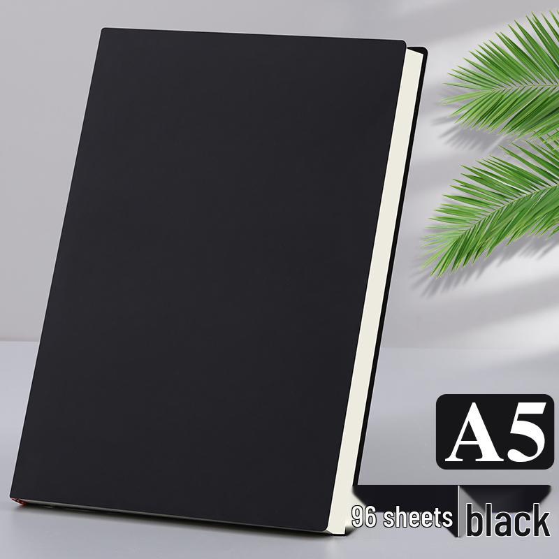 A5 Thickened Notebook - Simple, Retro Design for Students and Business Meetings