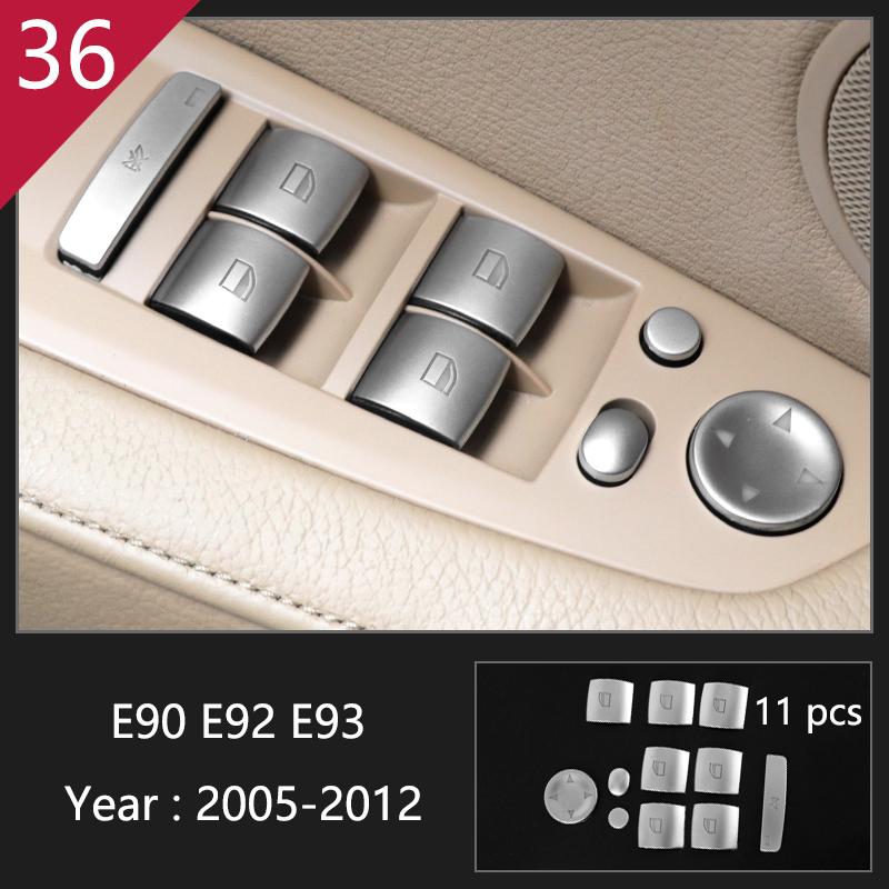 Carbon Fiber Gear Shift Panel Trim Sticker for BMW 3 Series E90 E92 E93 2005-2012 Car Inner Center Control Decorative Accessory