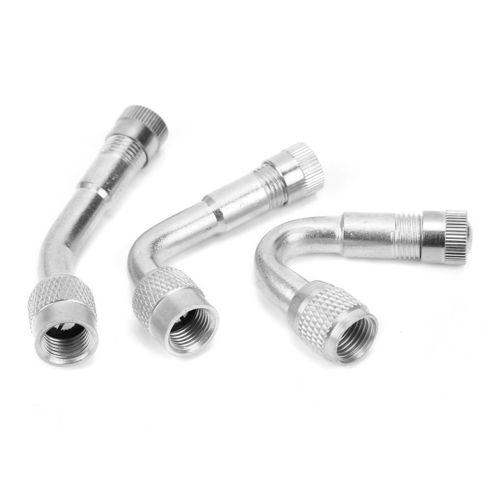 Messing Reifenventilverlängerung 90 Grad  135 Grad  45 Grad  Ventilschaftverlängerungsadapter für Auto Motorrad FahrradSilber