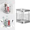 Nodrill Bathroom Organizer Rack Stainless Steel Toothbrush Holder with Strong Adhesive Hold Razors and Bath Essential