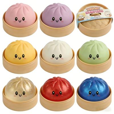Játékok Óriás Squishies Gombóc Zsemle Játék, Lassan Növekvő Csillámos Gombóc Stresszlabda, Stresszoldó Fidget Játék Otthonra Irodába Utazáshoz