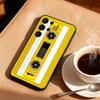 R-Retro C-Cassette T-tape Phone Case For Samsung S26,S25,24,23,22,30,21,10,9,Ultra,Plus,Lite,FE Soft Black Case