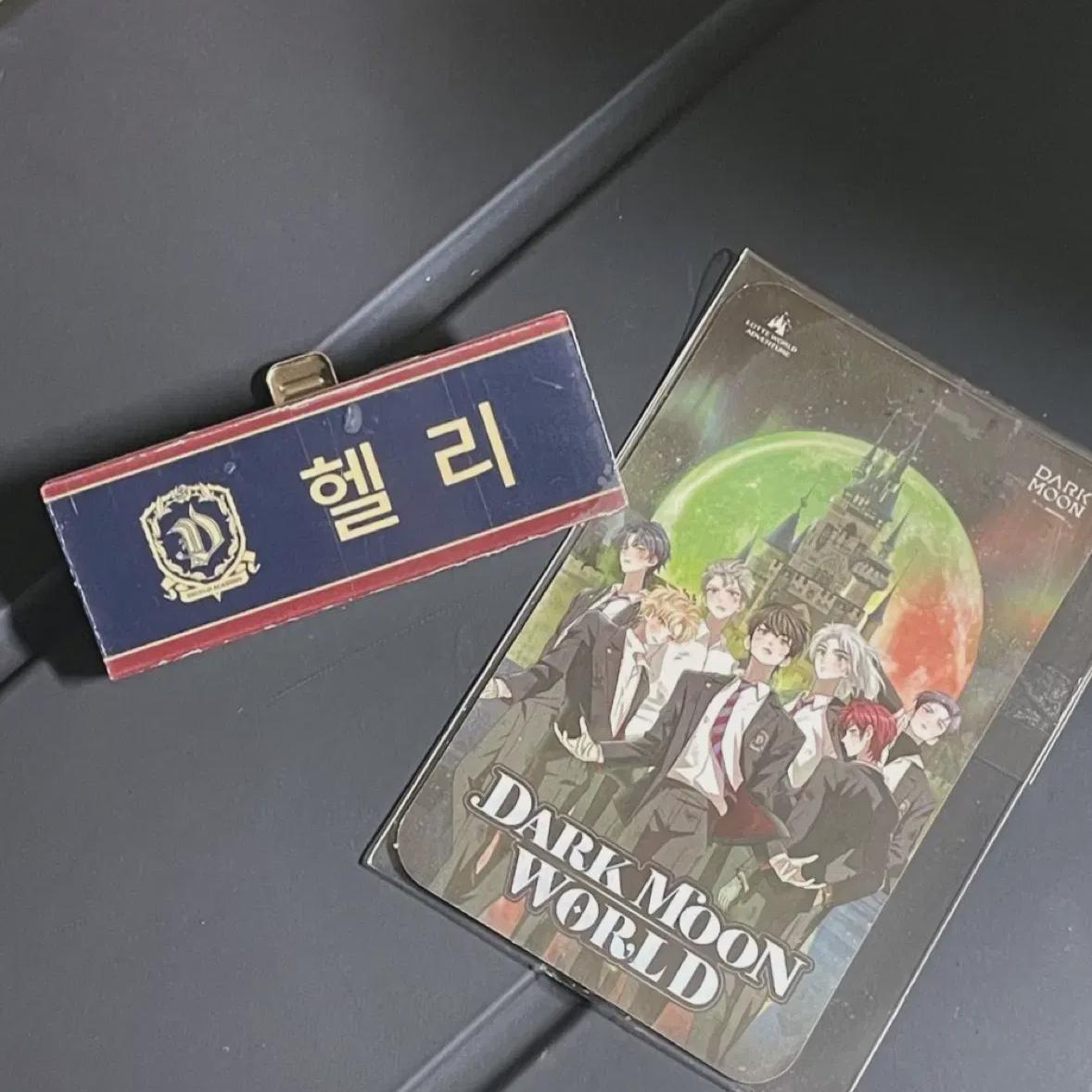 

Табличка с именем Энхифена Новолуния Lotte World Heli