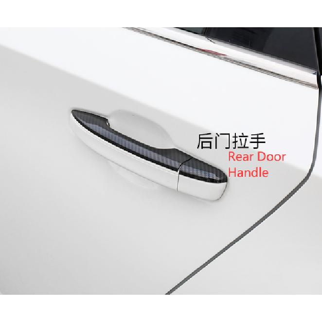 Carbon Fiber Door Handle Cover Trim For 2018- Honda Accord Sedan Smart Holes