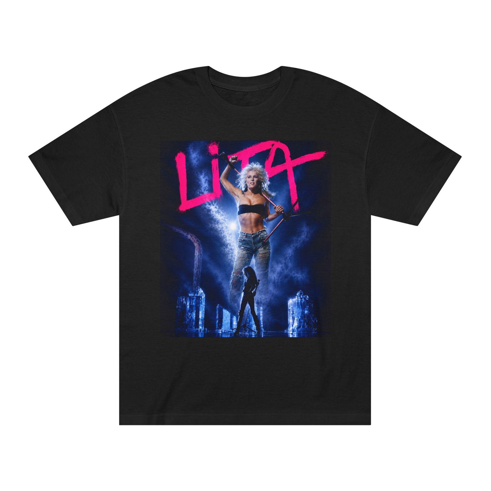 Lita Ford Graphic Tee | 80s Retro Rock Poster T-Shirt 4XL