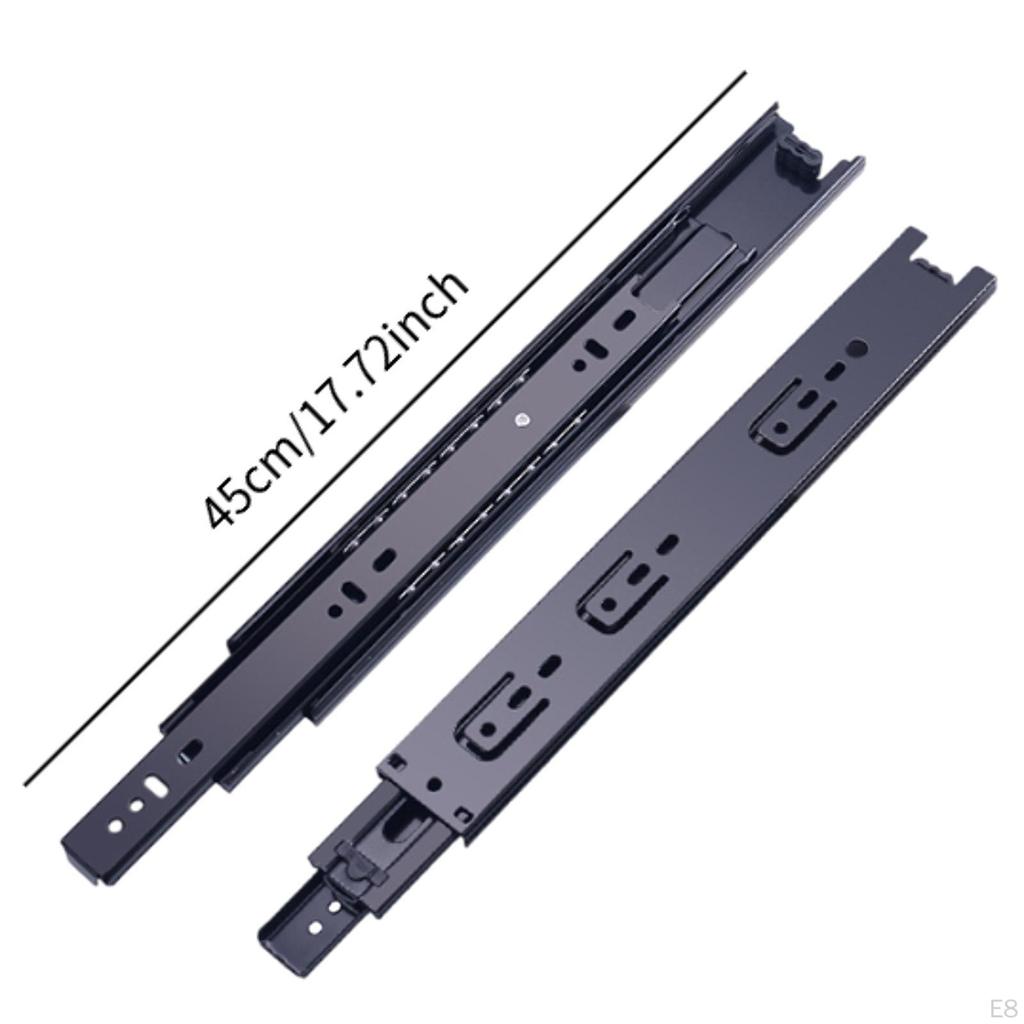 Ball Bearing Drawer Slides for Cabinets 45mm Width Replacement Parts