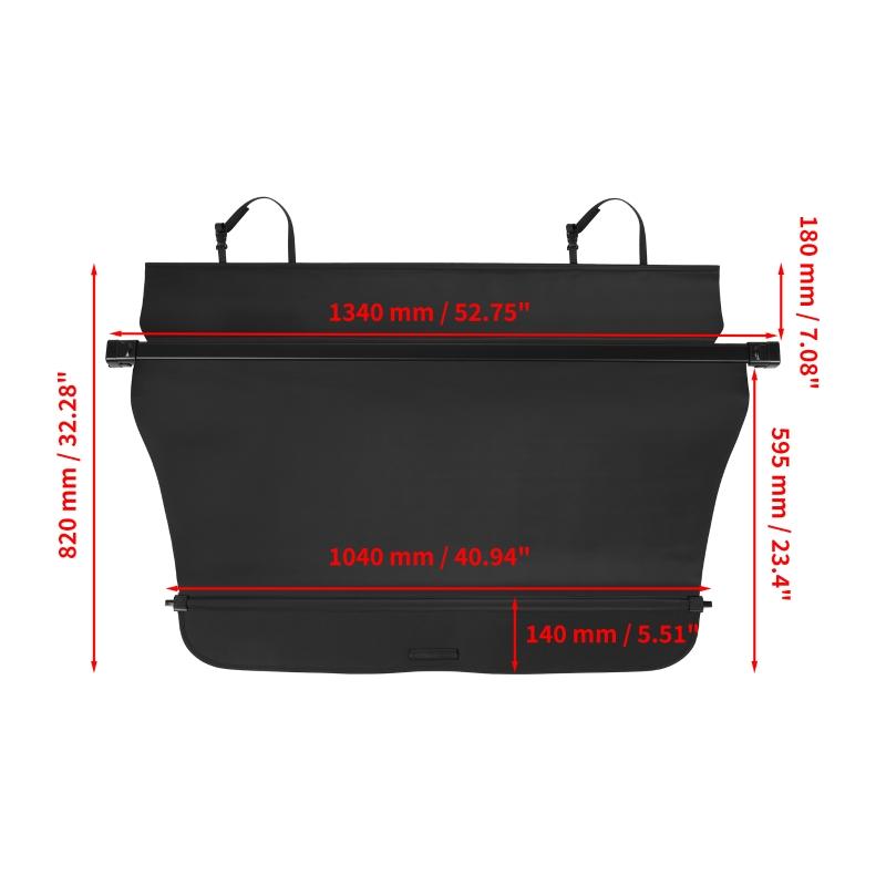 Retractable Rear Trunk Cargo Cover Double Curtain Tail Box Storage Panel For Honda CRV 2023-2025