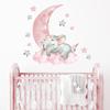 1Pc Cartoon Pink Elephant Wall Stickers Room Decor Bedroom Wall Decals Baby Room Nursery Wall Decoration Stickers Living Room