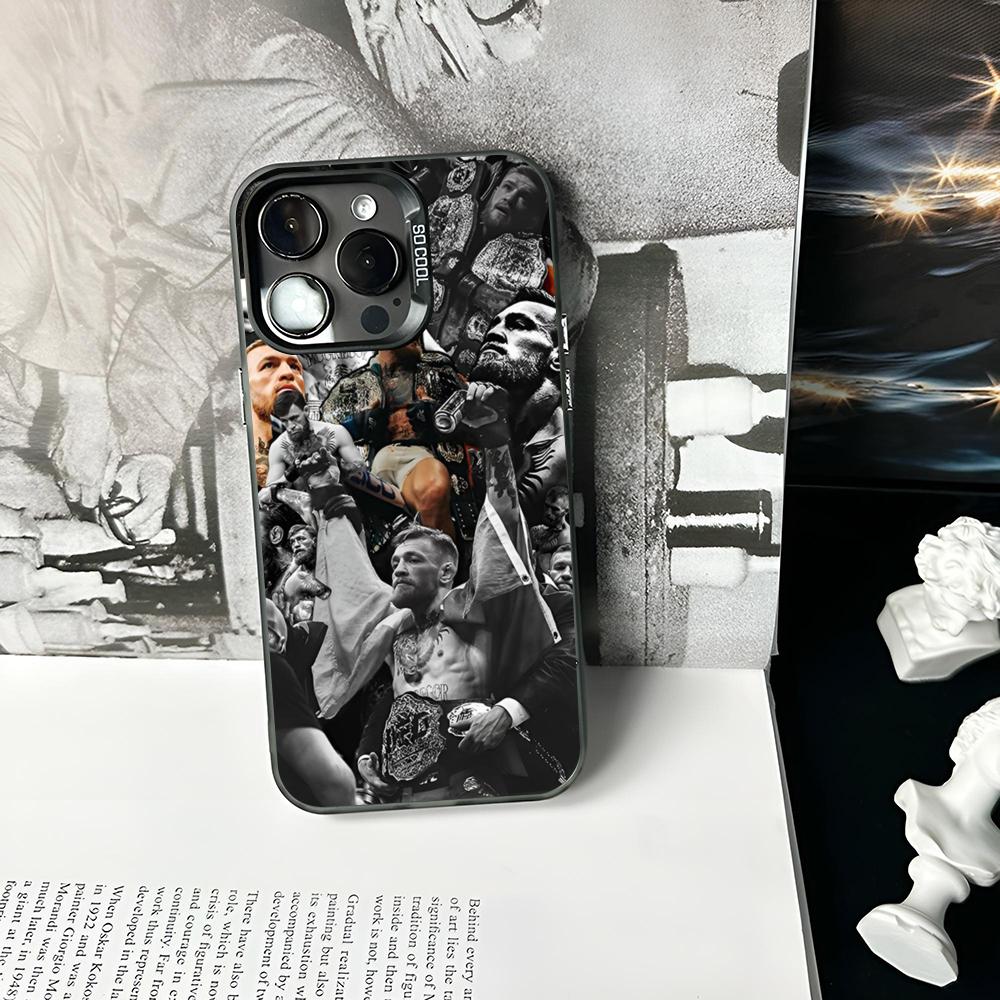 

U-Ufc Conor McGregor Phone Case Matte Colored Silver For IPhone 16 17 15 14 13 12 11 Pro Max Plus XS X Shockproof Hard Cover iPhone 13 Pro