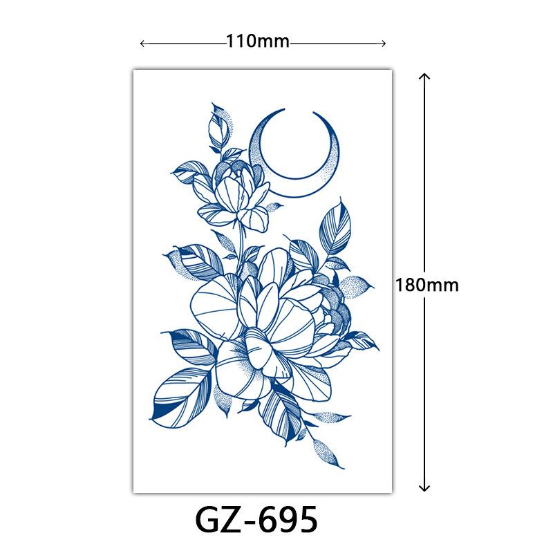 Autocolante Tatuaj cu Suc, Autocolante Tatuaj Herbal, Autocolante Tatuaj Semi-Permanent cu Litere Engleze Tatuaj