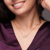 Halsband i sterling silver roséguld | Hängkedja | Gåva till kvinnor och flickor