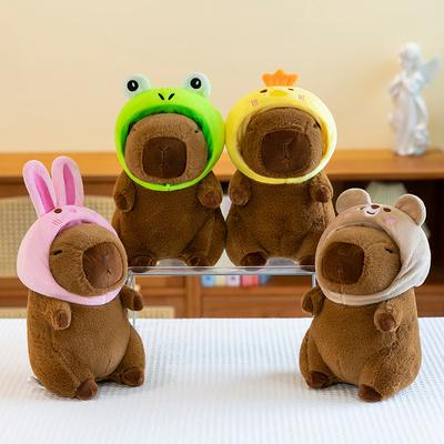 Strawberry Capybara Doll Kapibara Series Plush Toy Eight-inch Doll Cute Doll Machine