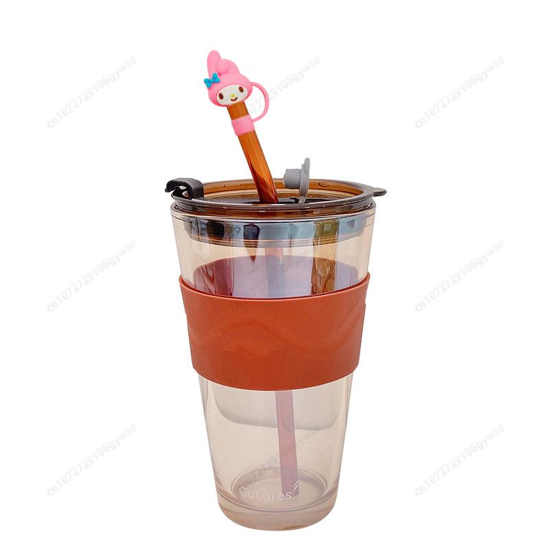 Dustproof Straw Covers Cap Reusable Silicone Straw Toppers Leak Proof Dust Proof Straws Cover Straw Accessories