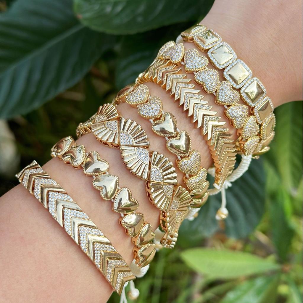 Bohemian Exaggerated Vintage Jewelry Exotic Leaves Love Geometric Bracelet Women