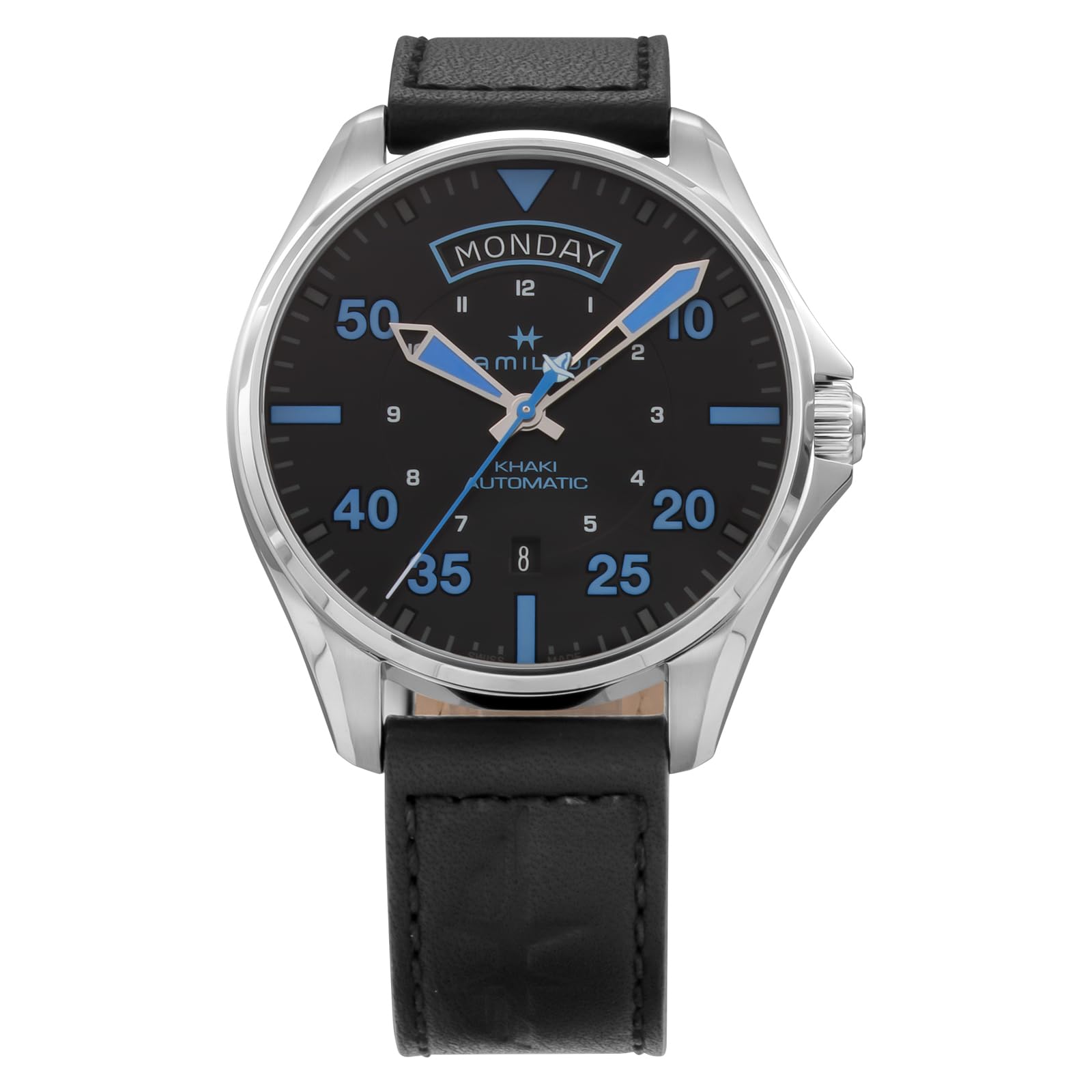 

Годинник Khaki Pilot Day Date H64625731 Чорний [Hamilton] Чол. [Артикул] чорний