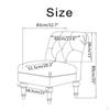 Armless Slipcover High Stretch Polyester Jacquard Non- Sofa Covers Furniture for Living Room