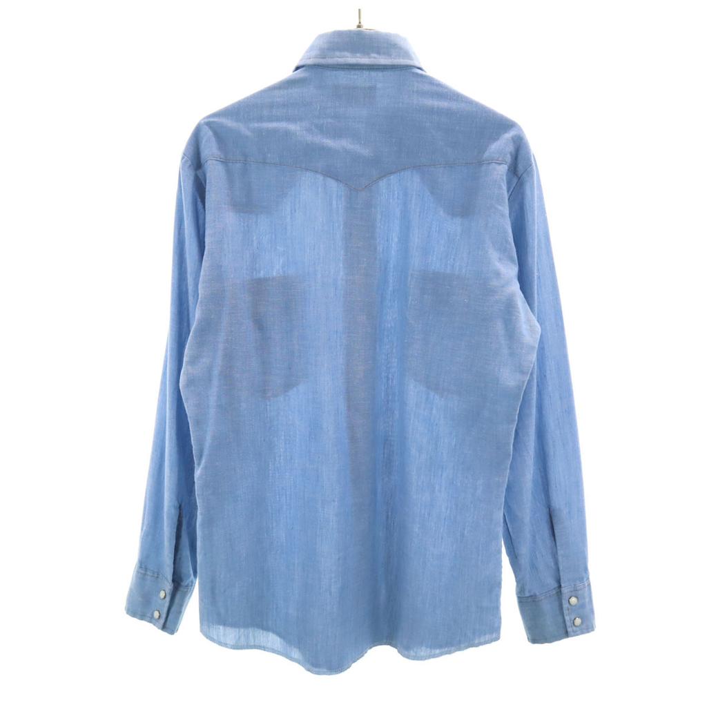 Wrangler 80s Vintage Made in USA Long sleeve Western shirt S blue Men's Used