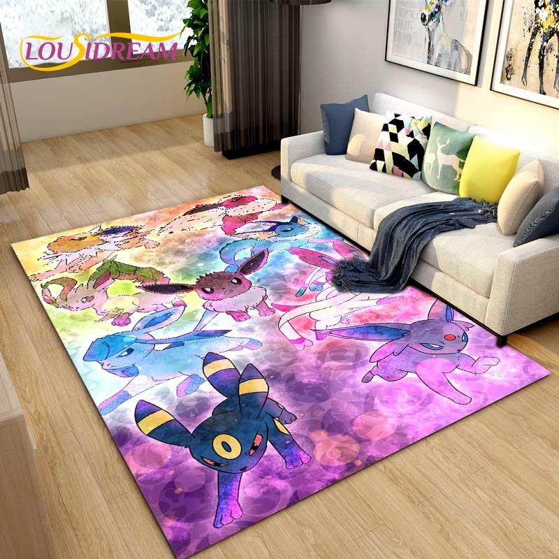 Japanese Anime Cartoon Cute Area Rug,Carpet Rug for Living Room Children's Bedroom Sofa Decoration,Kids Play Non-Slip Floor Mat