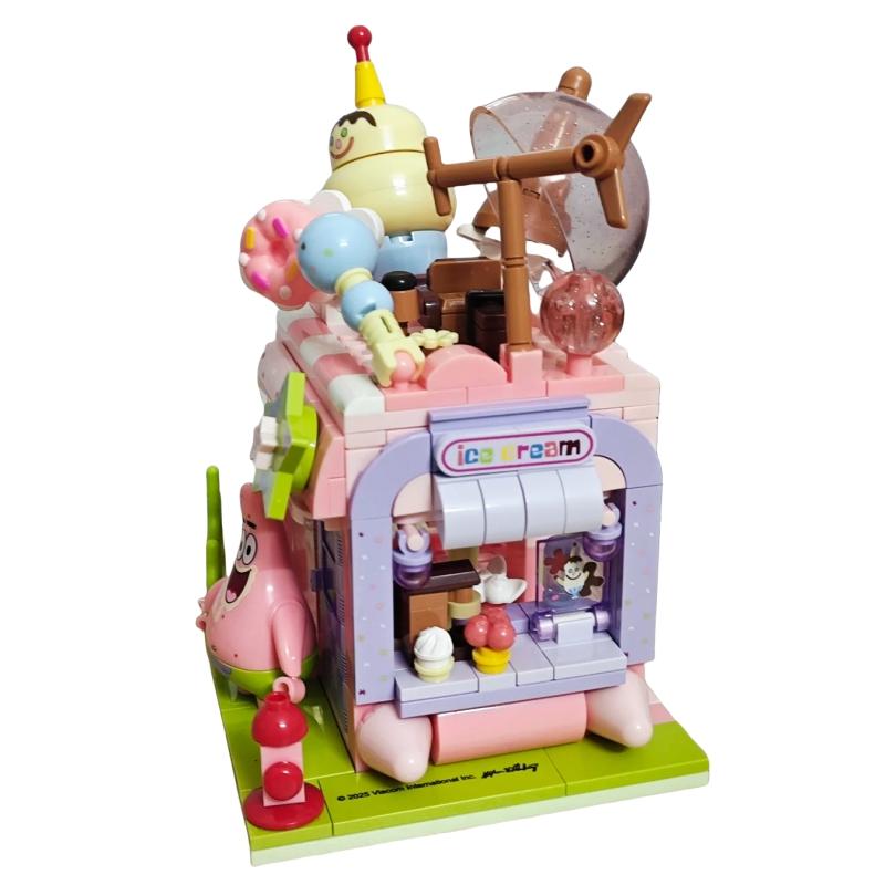 AREAX SpongeBob SquarePants Box Patrick Star Assembly Building Block Model Toy Figure Sweet Star Dream Children Gift
