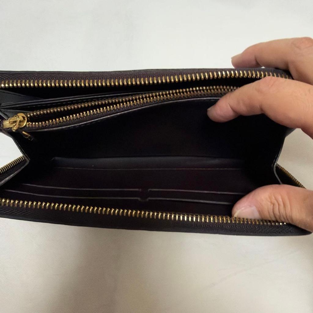 Used Louis Vuitton Vernis Round Zipper Long Wallet