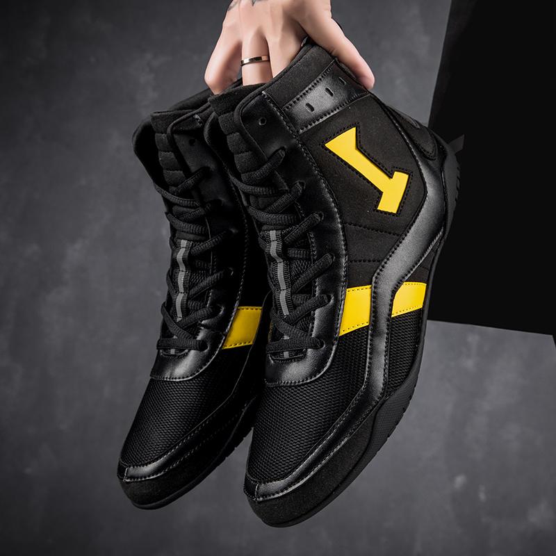Neue Herren Wrestling Schuhe Qualität Professionell Klassische Boxstiefel Bequeme Kampf Wrestling Stiefel Turnschuhe Rutschfest