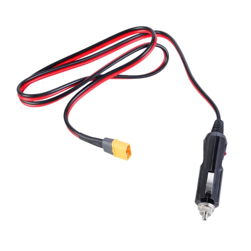 Durability 14AWG 12V XT60 Male to Car Power Socket Male Plugs Cable for Solar Panel and Portability Power Stations
