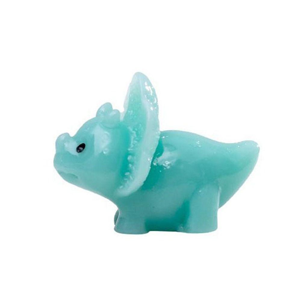 Однотонный маленький динозавр миниатюрный мультфильм ручной работы микро ландшафт — фото 8