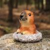 Mongoose Marmot Resin Garden Statue - Outdoor Lawn Animal Ornament