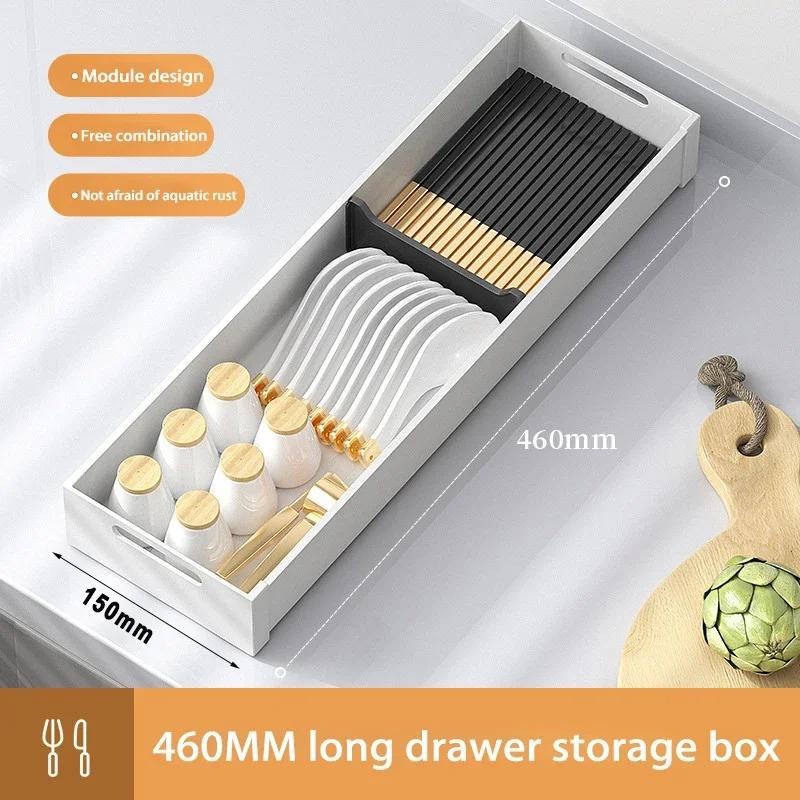 for Spoon Fork Knives Large Silverware Drawer Storage Utensils Oraganizer Dishes Separator Adjustable Flatware Cutlery Holder