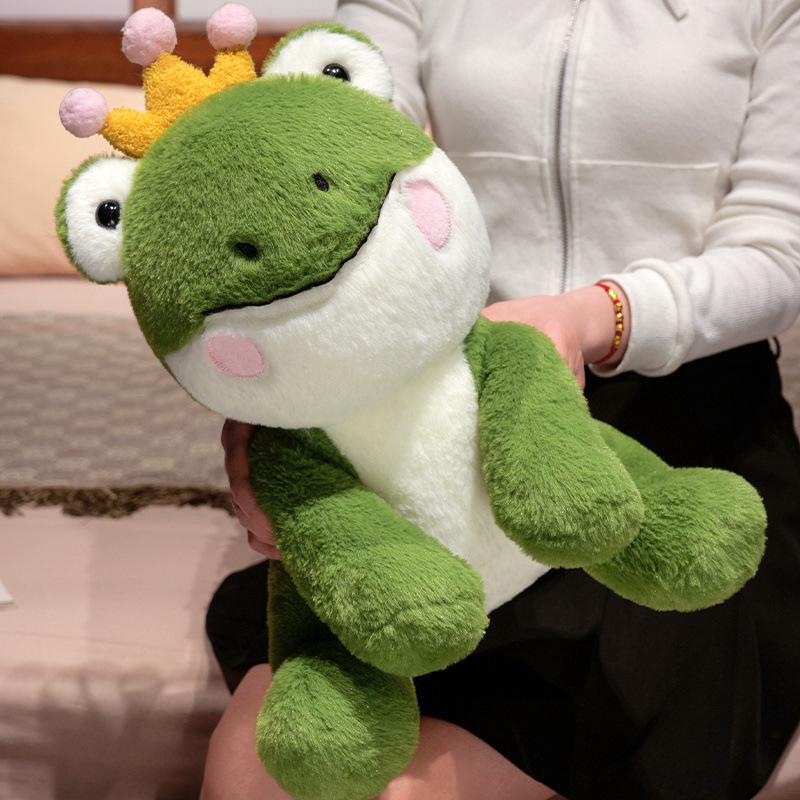 Cute Sitting Frog Doll Plush Toy Green Frog Doll Children Soothing Pillow Doll Doll