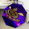 1PC Sport Club Football Crest Printed Umbrella Folding Umbrella, Automatic Umbrella 8-Frame for Travel, Camping Fan Gifts Christmas Gifts