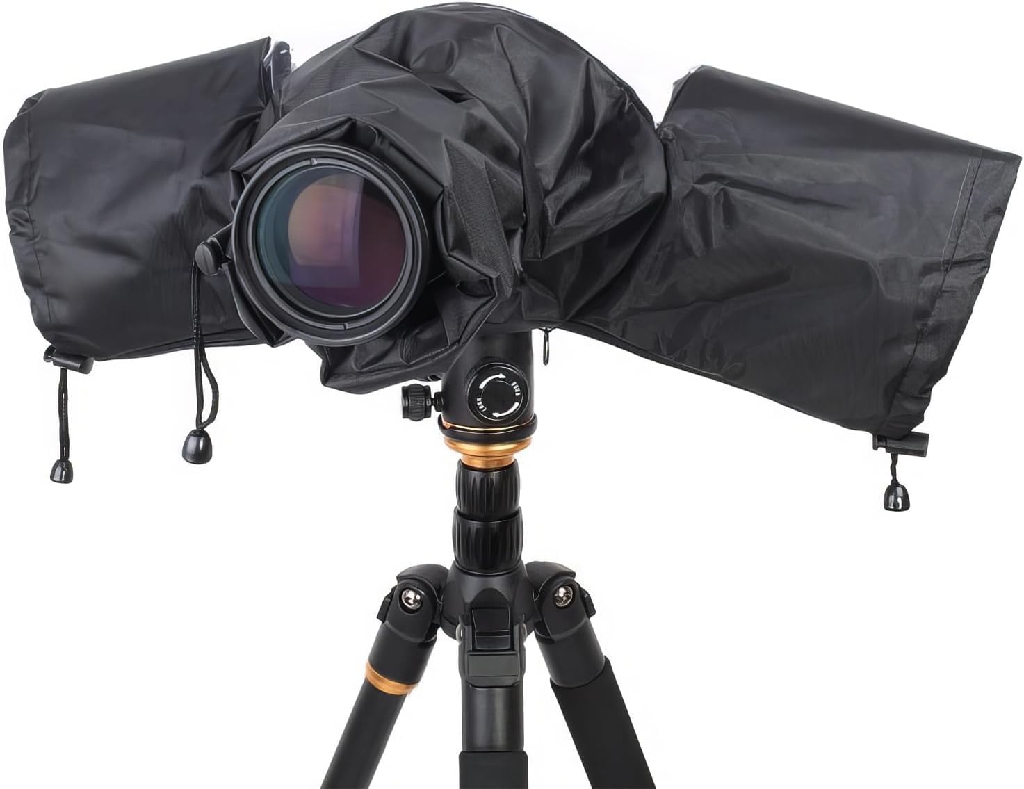 

koundeneko Camera Rain DSLR Protective Cover with Transparent and Mirrorless Camera Easy to Perfect for Outdoor and Rain Protection Cover, Window, чорний