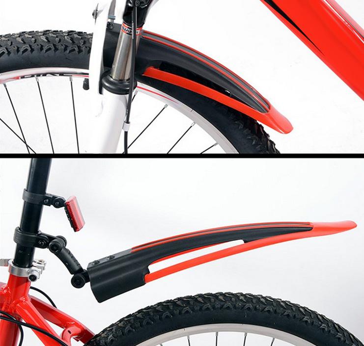 2 Pcs Bicycle Cycling Front and Rear Mud Mountain Bike Tire Fenders Guards Mud Set